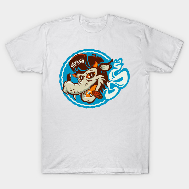 Lowbrow Thrasher Wolf T-Shirt-TOZ